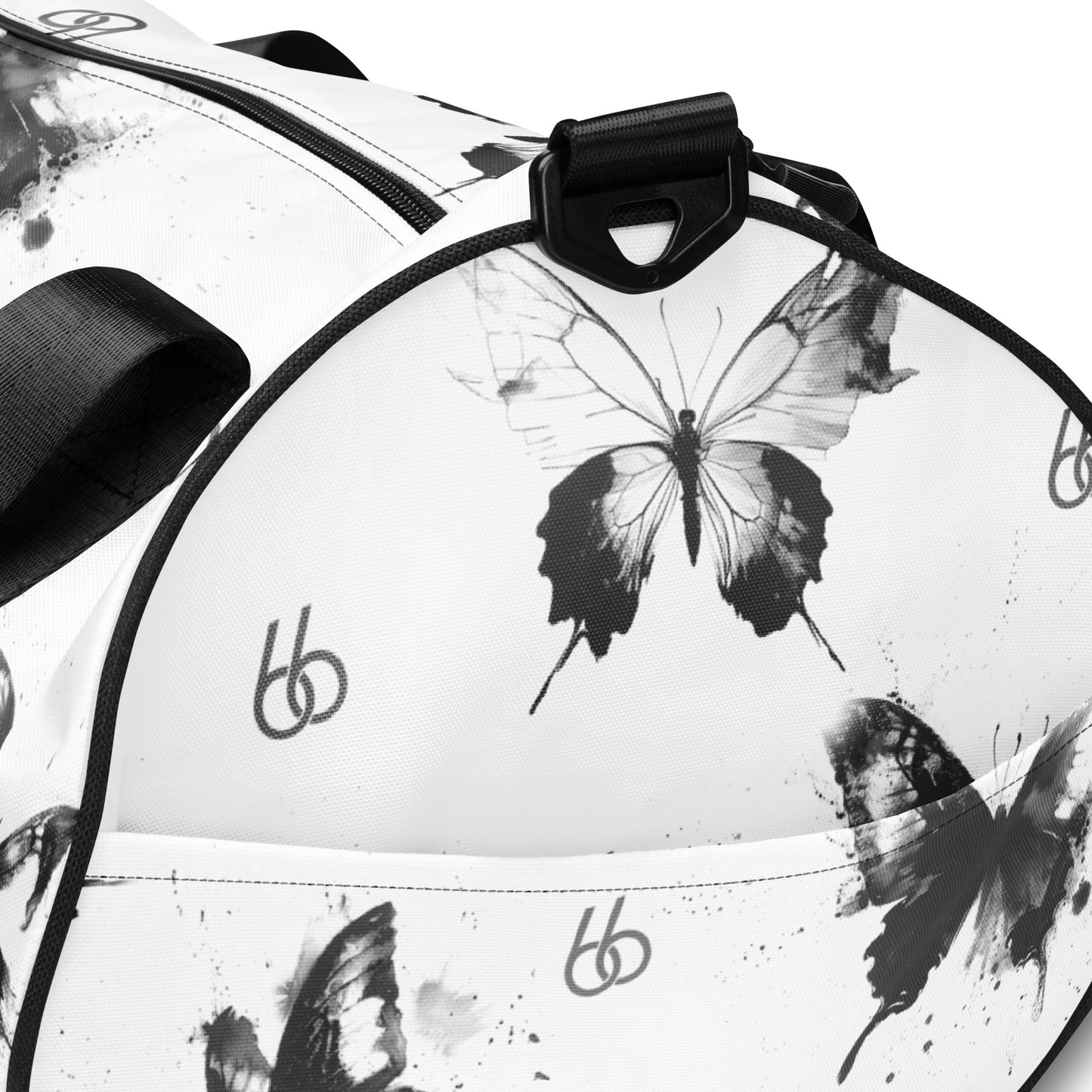 Black+White “Translucent Butterfly” L X V I Duffle Bag