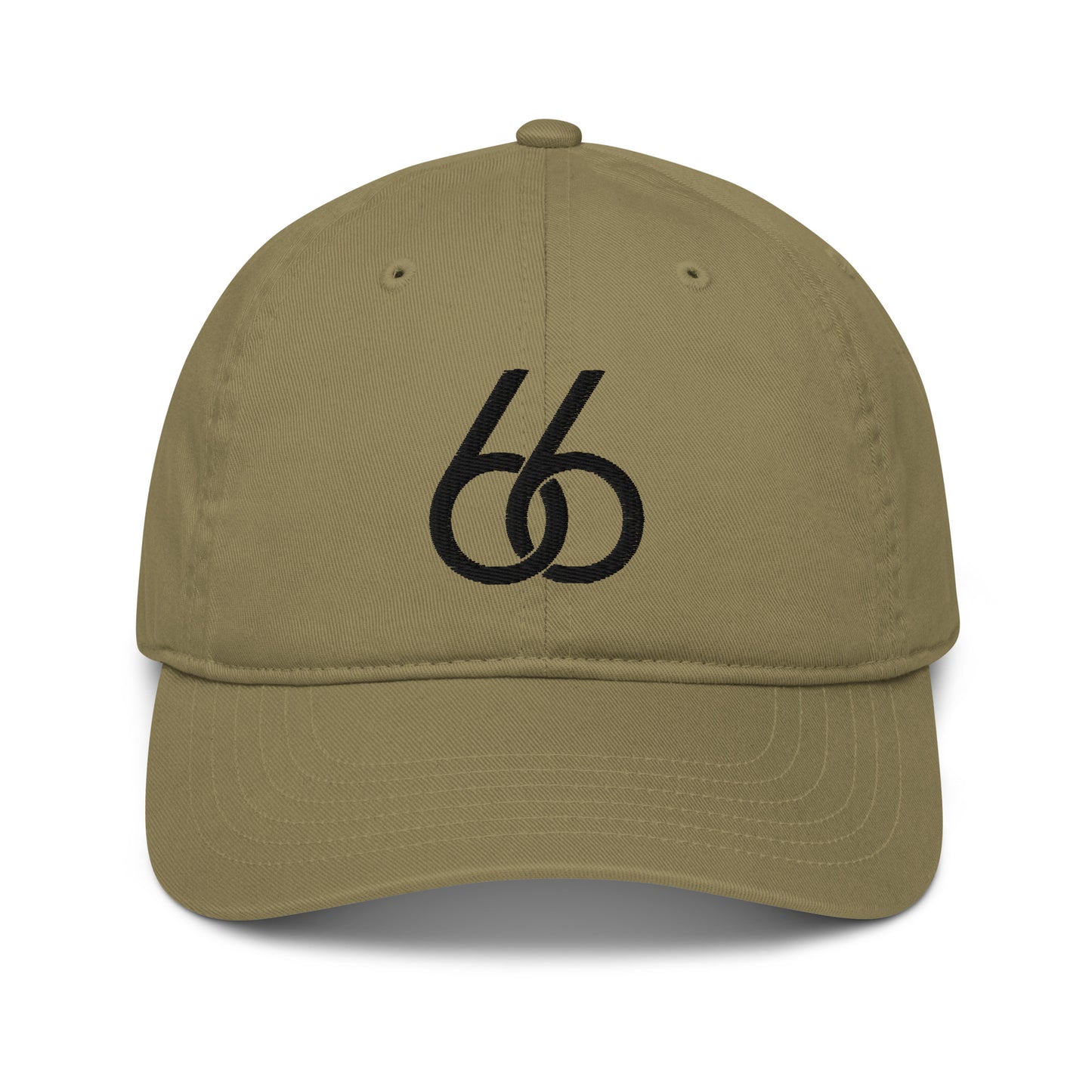 Embroidered “Black 66 Logo” L X V I Dad/Baseball Hat (organic)