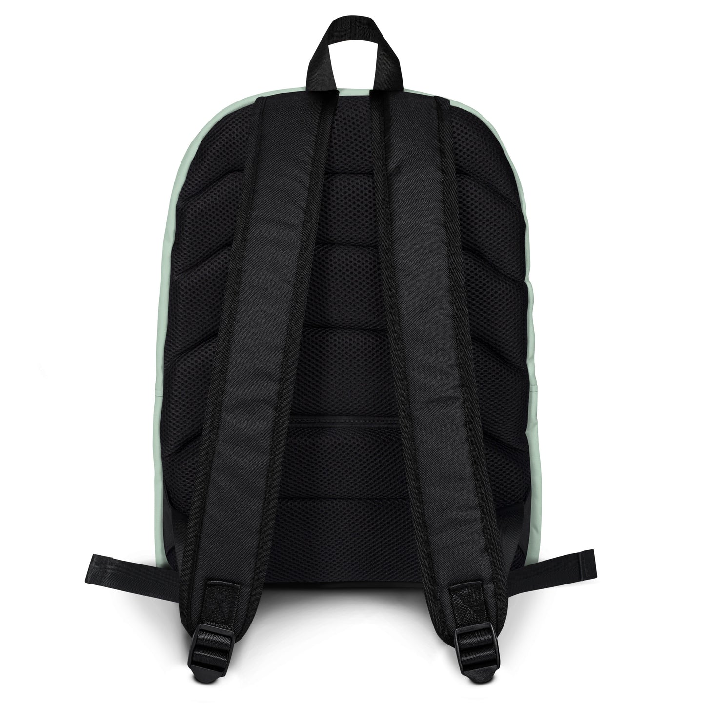 Pastel Green+Black “Translucent Wildflower” Backpack