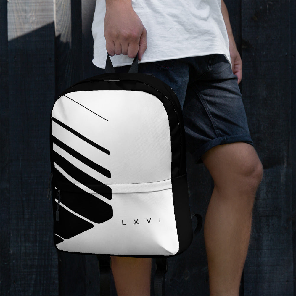 White+Black L X V I Backpack