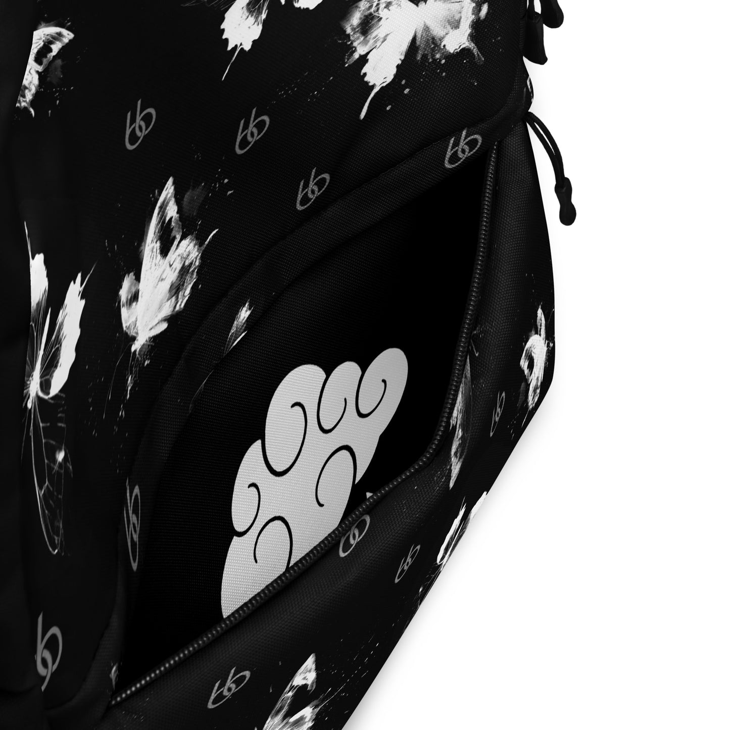 White+Black “Translucent Butterfly” L X V I Backpack