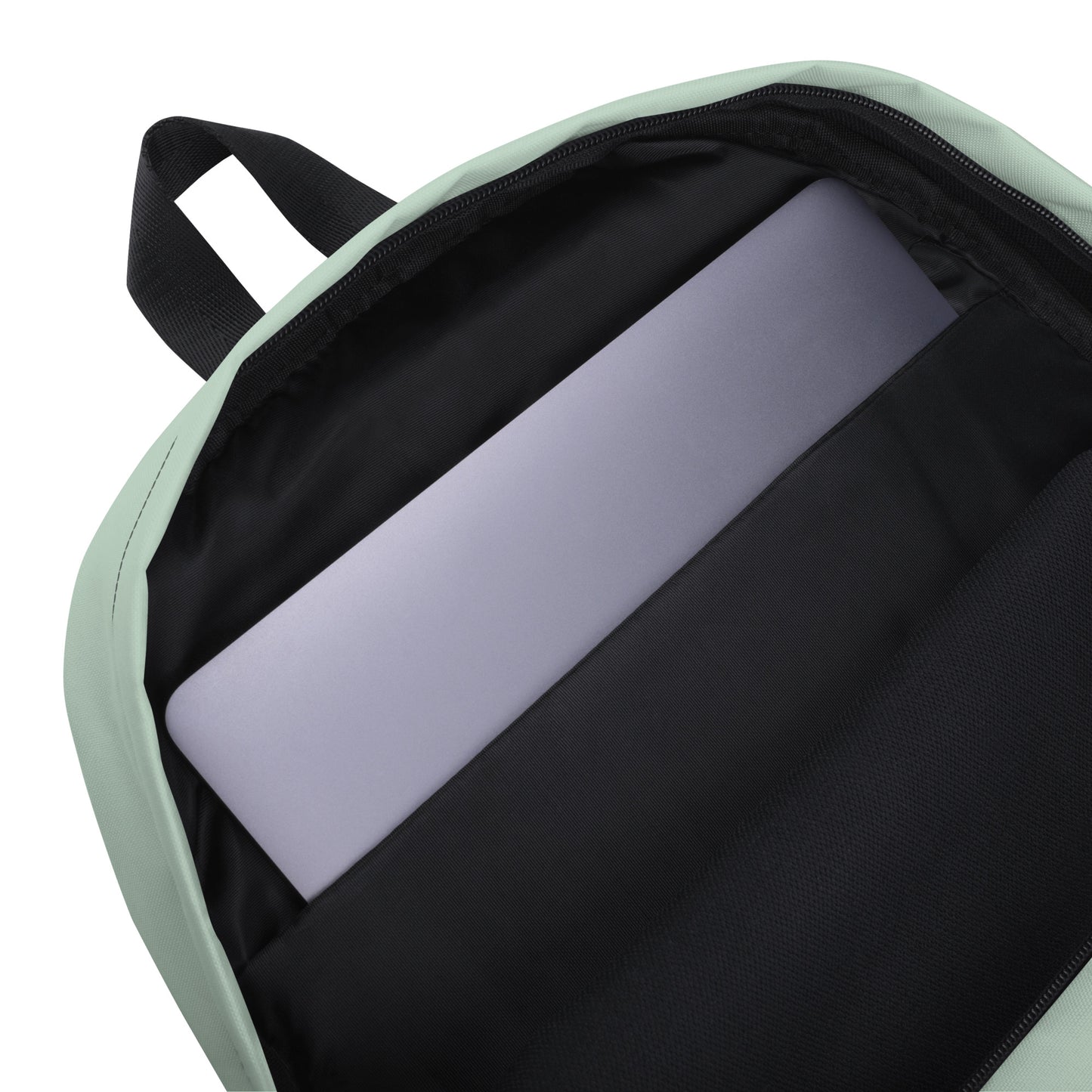 Pastel Green+Black “Translucent Wildflower” Backpack