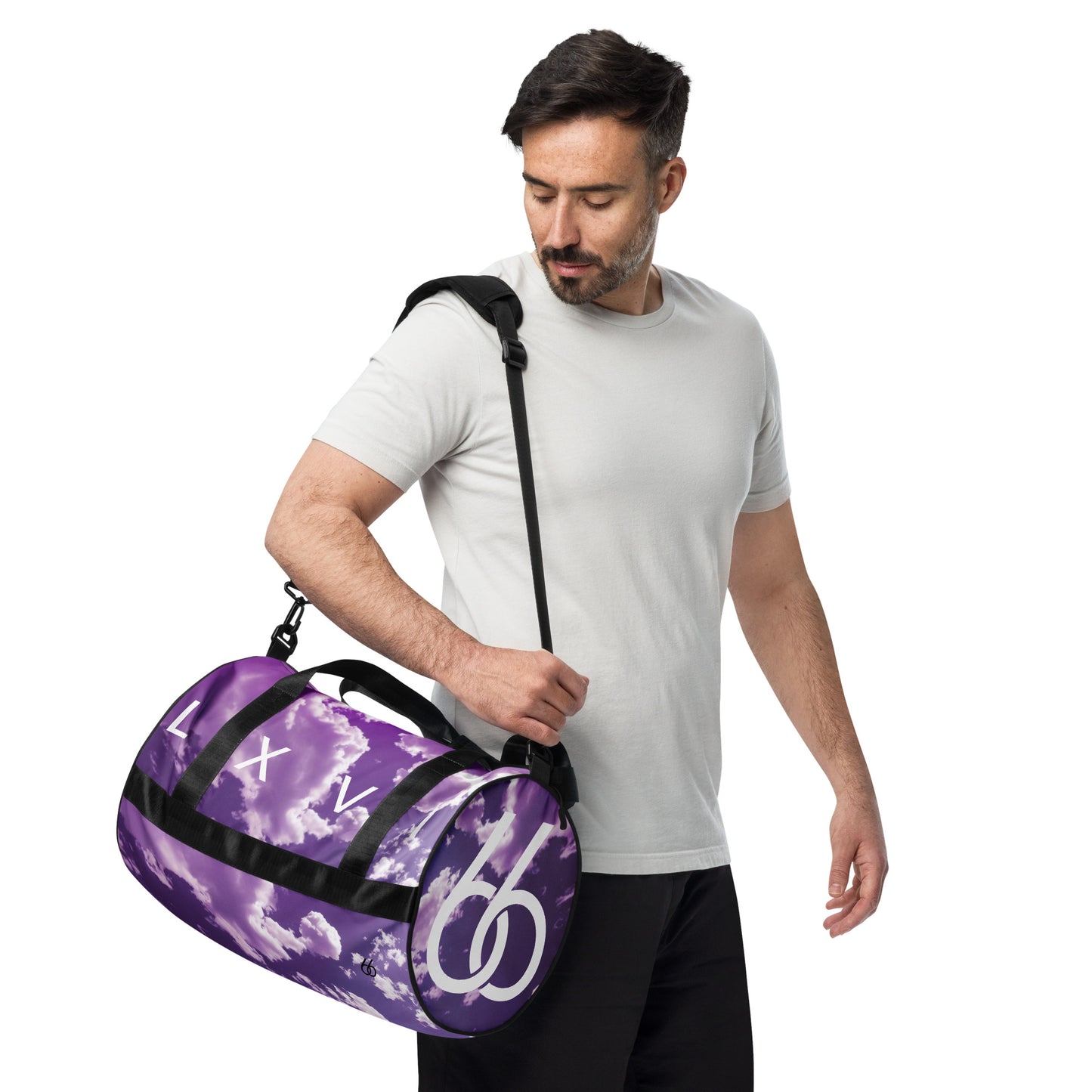 “Purple Sky” L X V I Duffle Bag