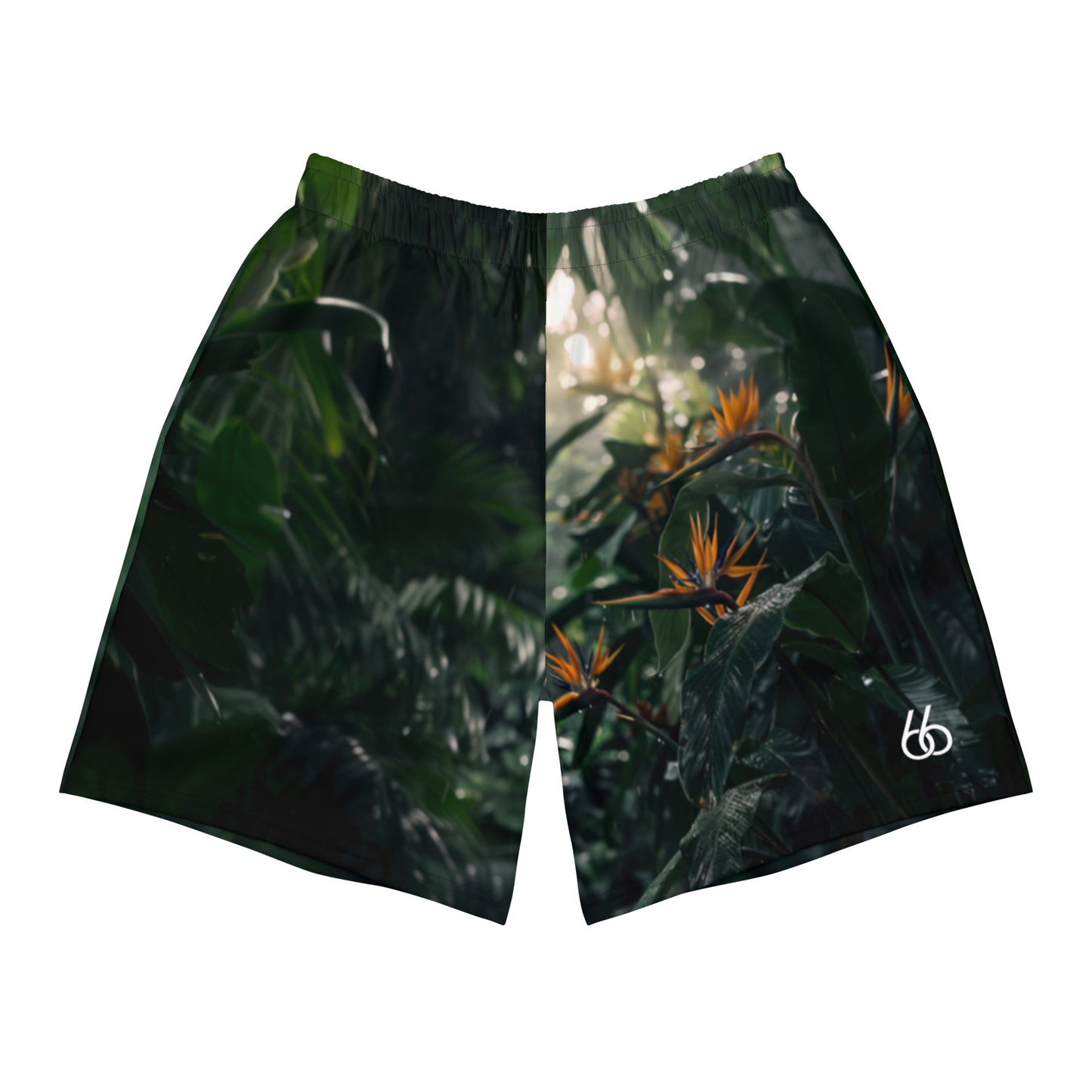 “Bird of Paradise” Guy's L X V I Recycled Athletic Shorts