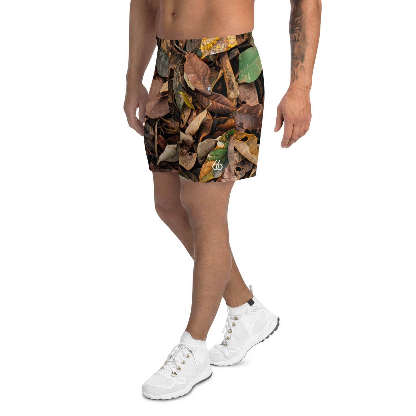 “Jungle Floor Camo” Guy's Recycled Athletic Shorts