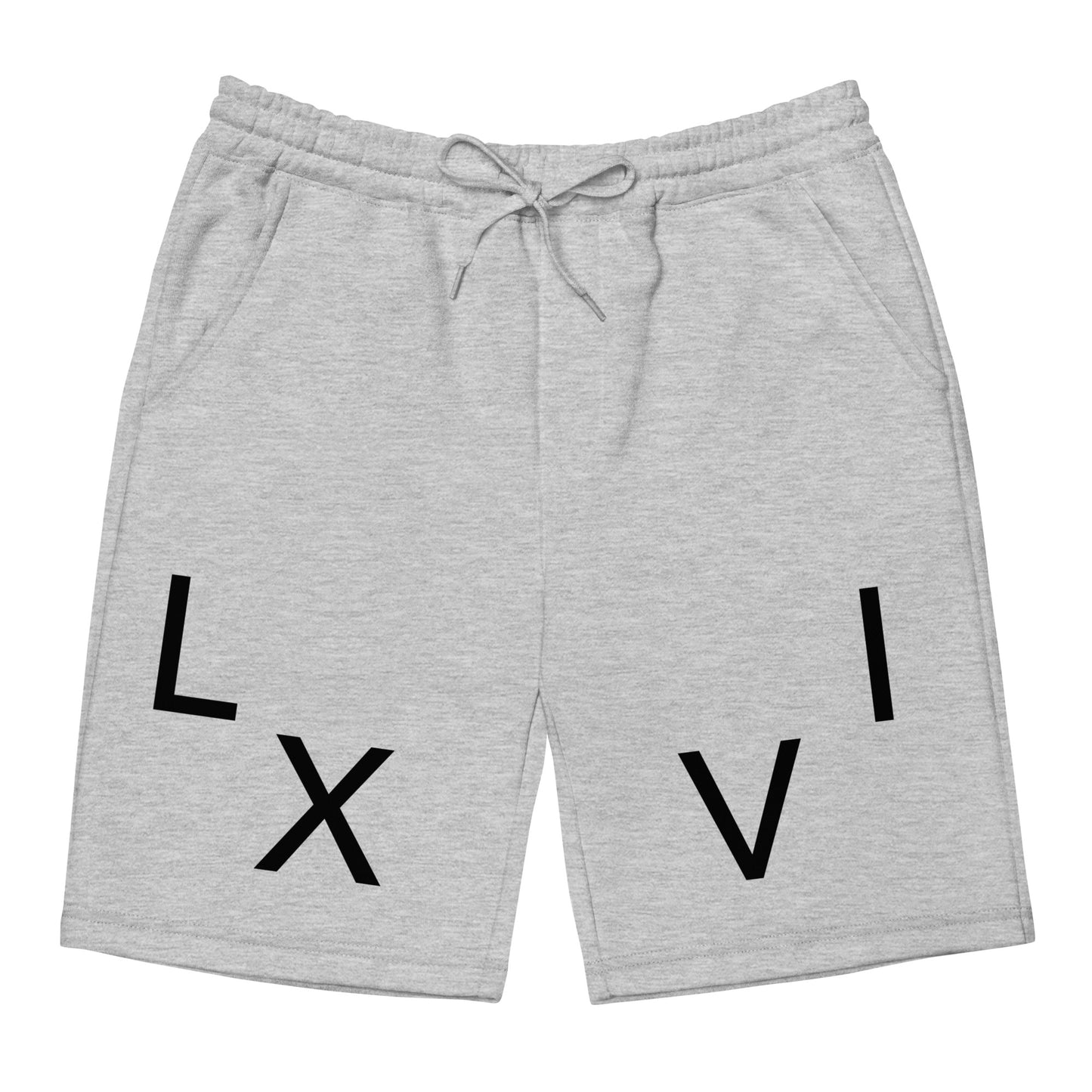 “Black+Grey” Guy’s L X V I Fleece Shorts