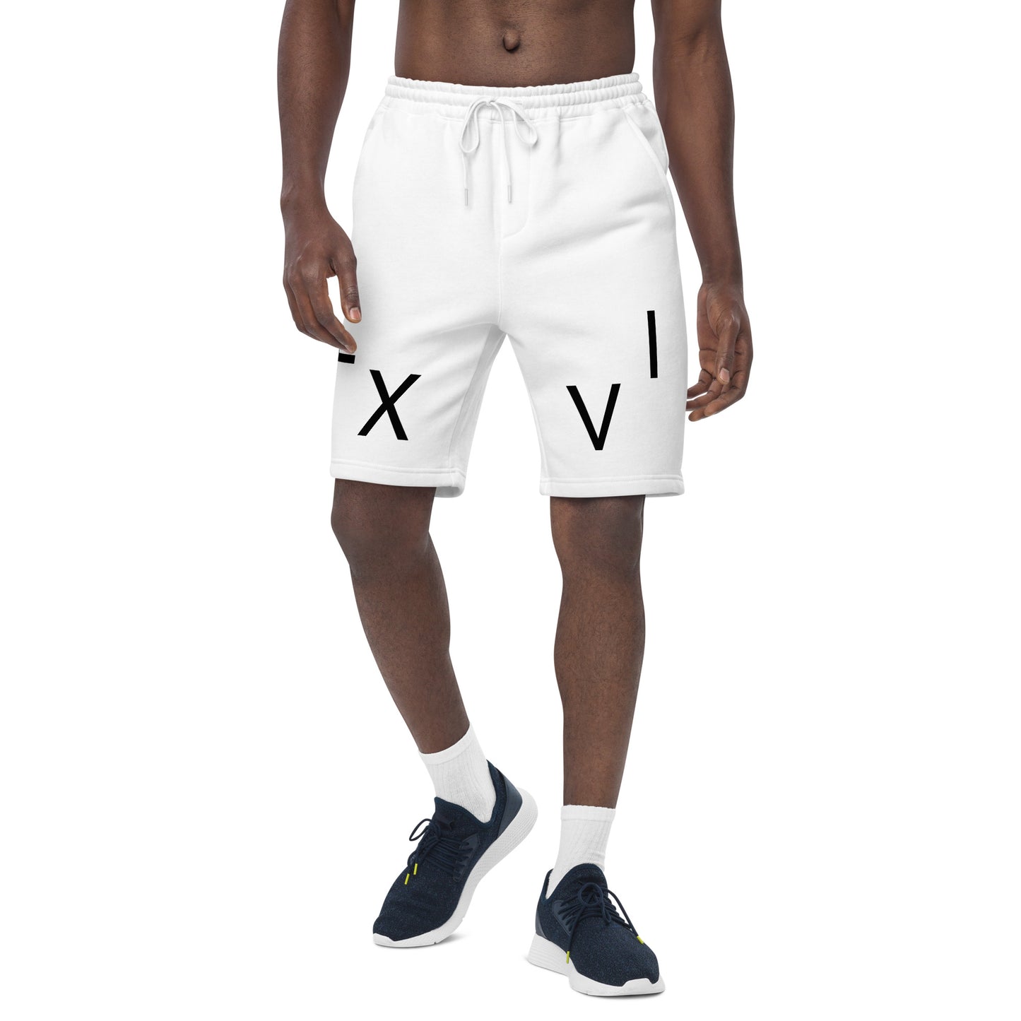 “Black+Grey” Guy’s L X V I Fleece Shorts