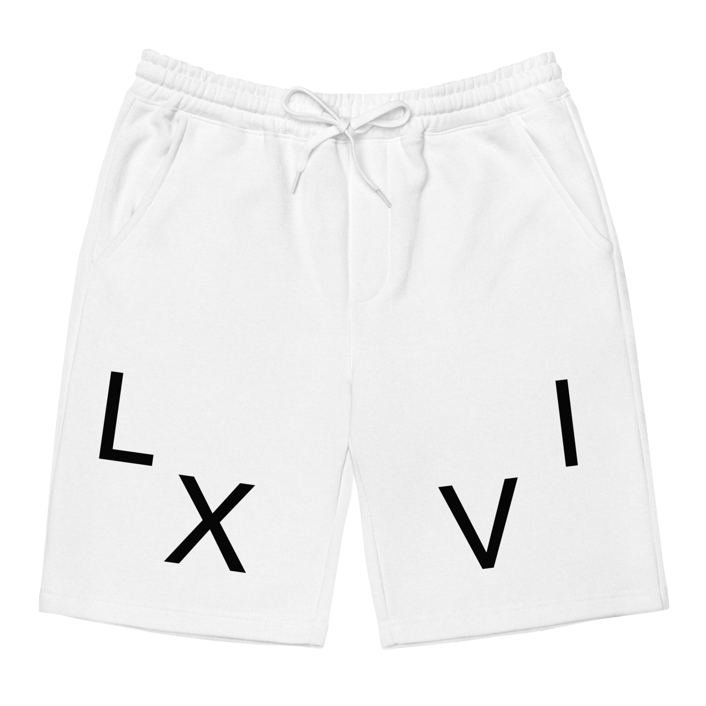 “Black+Grey” Guy’s L X V I Fleece Shorts