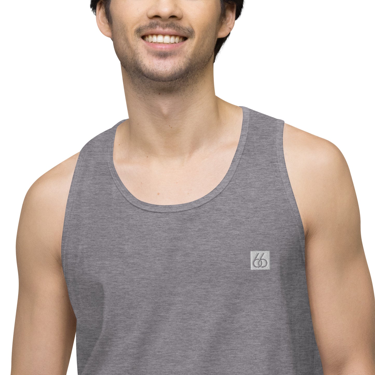 Guy’s Premium Embroidered L X V I Tank Top