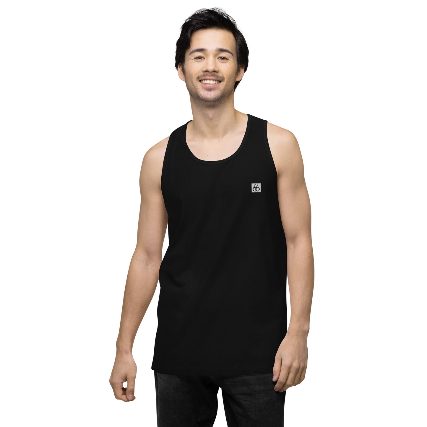 Guy’s Premium Embroidered L X V I Tank Top