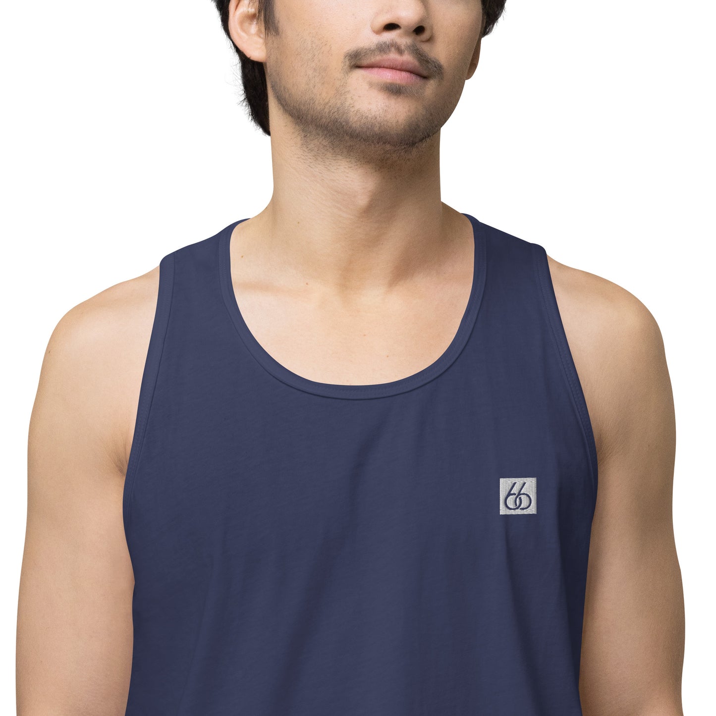 Guy’s Premium Embroidered L X V I Tank Top