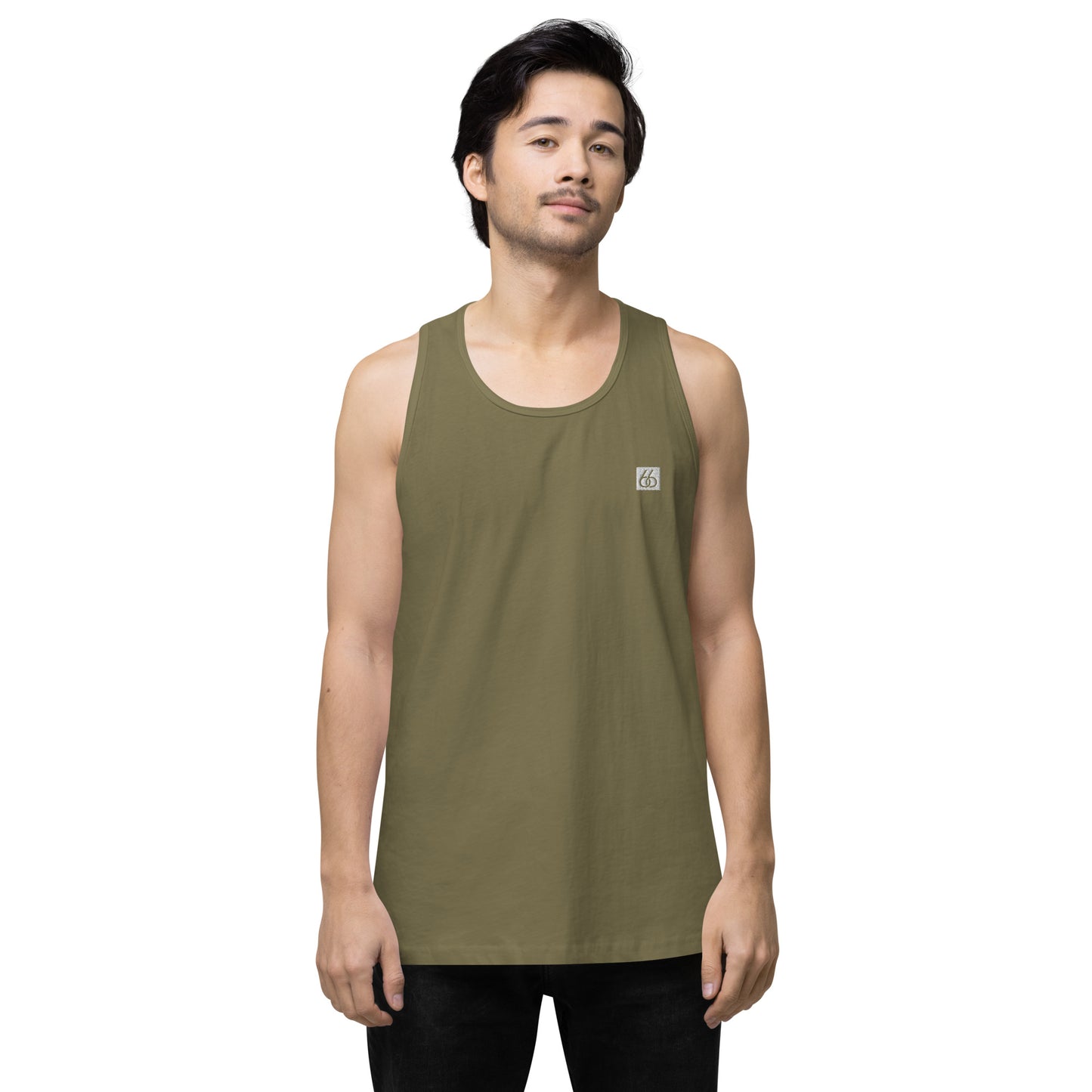 Guy’s Premium Embroidered L X V I Tank Top