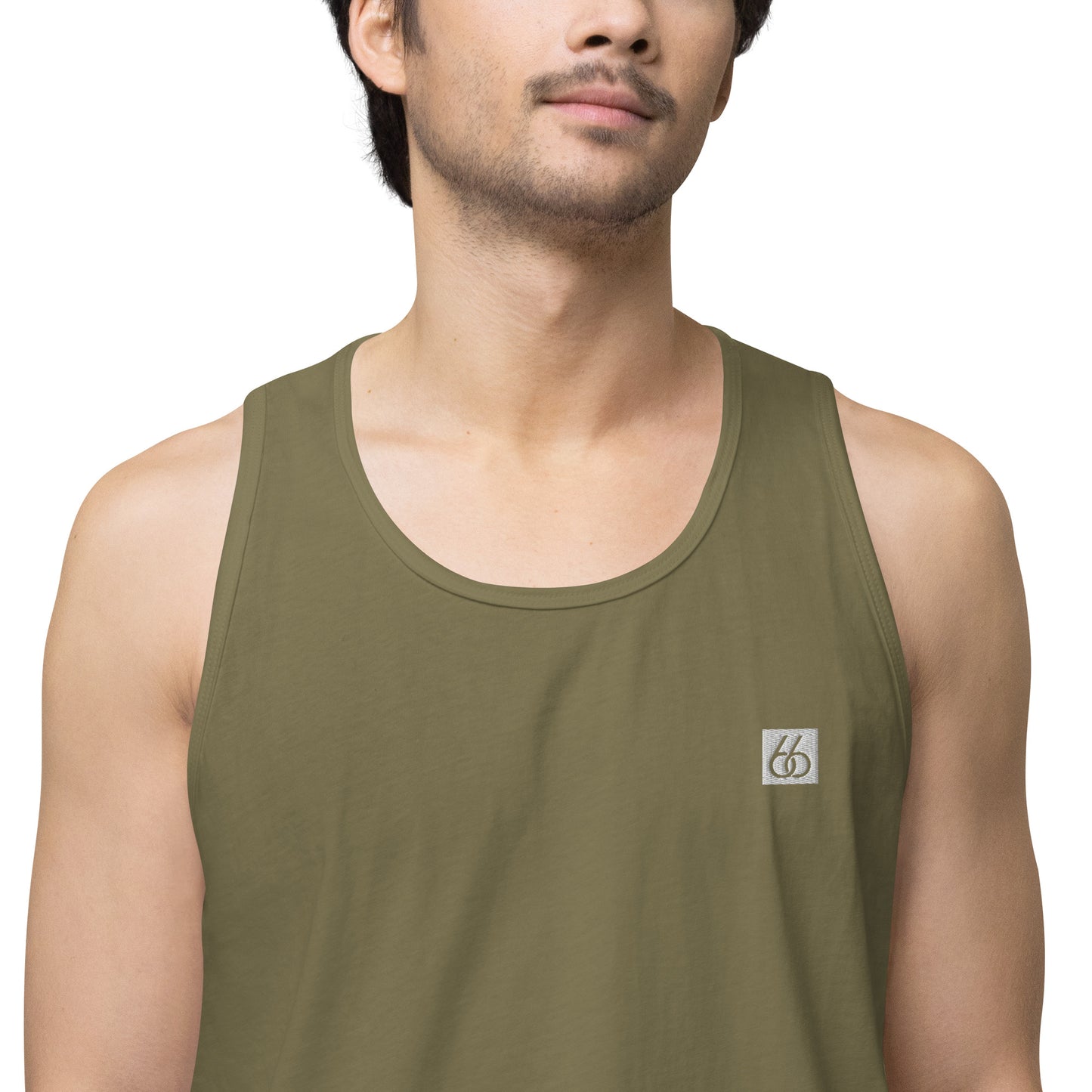 Guy’s Premium Embroidered L X V I Tank Top