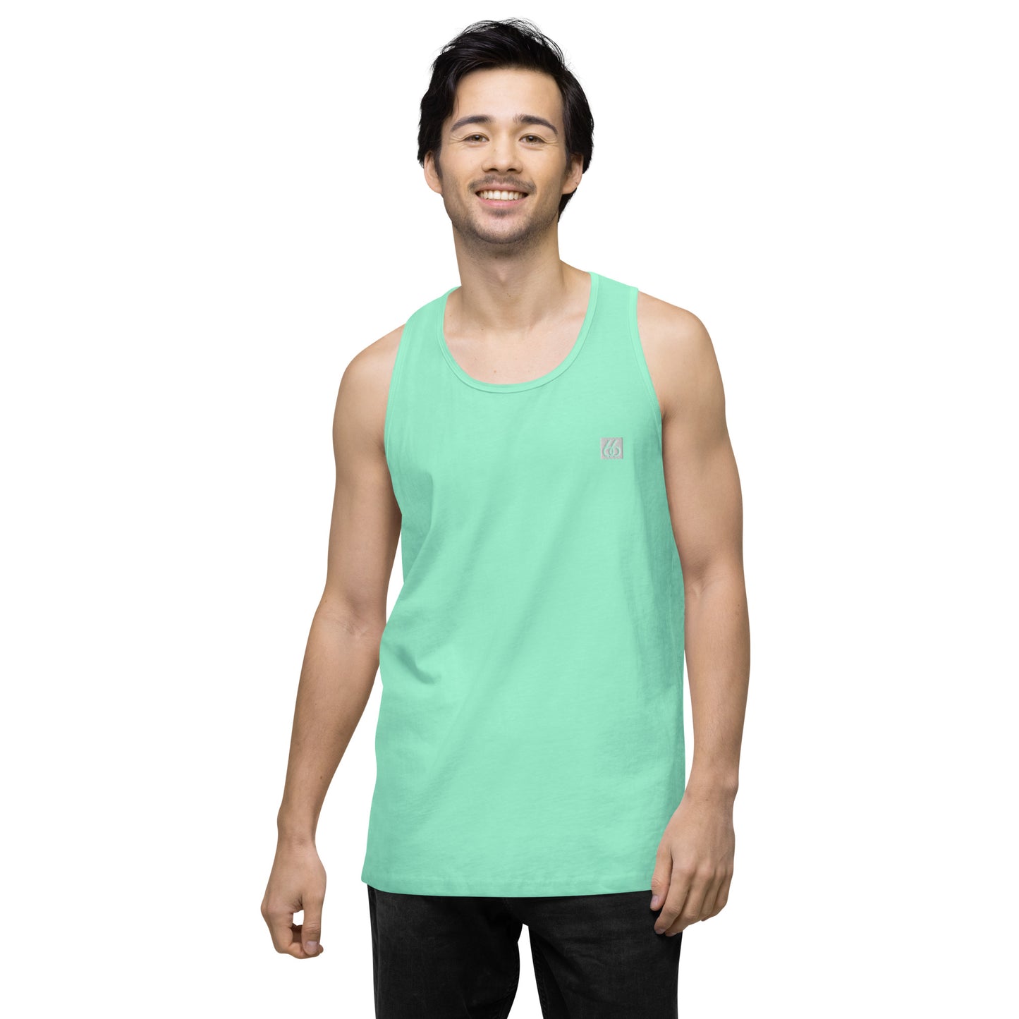 Guy’s Premium Embroidered L X V I Tank Top