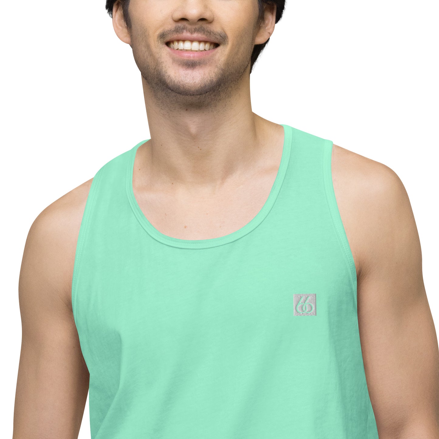 Guy’s Premium Embroidered L X V I Tank Top