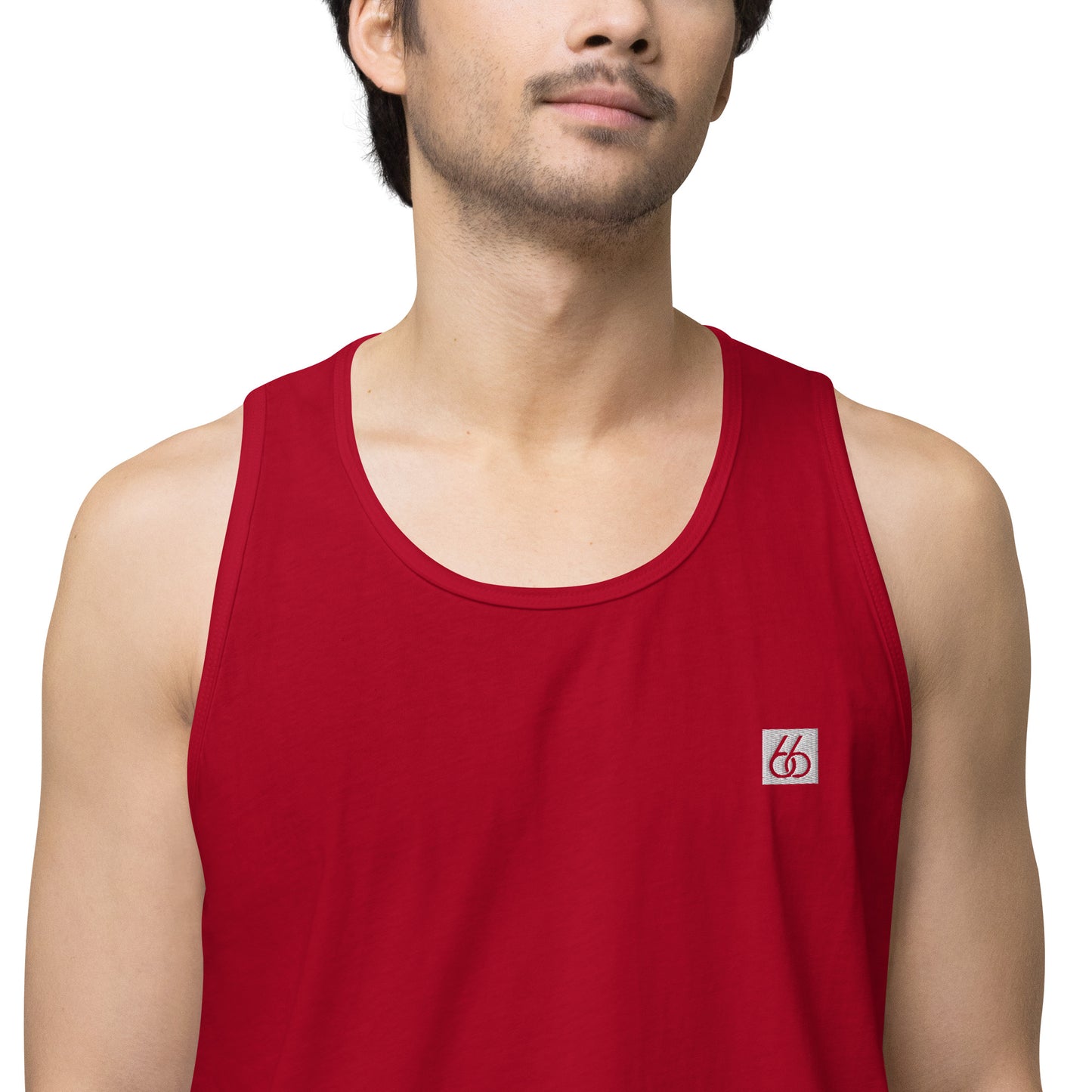 Guy’s Premium Embroidered L X V I Tank Top