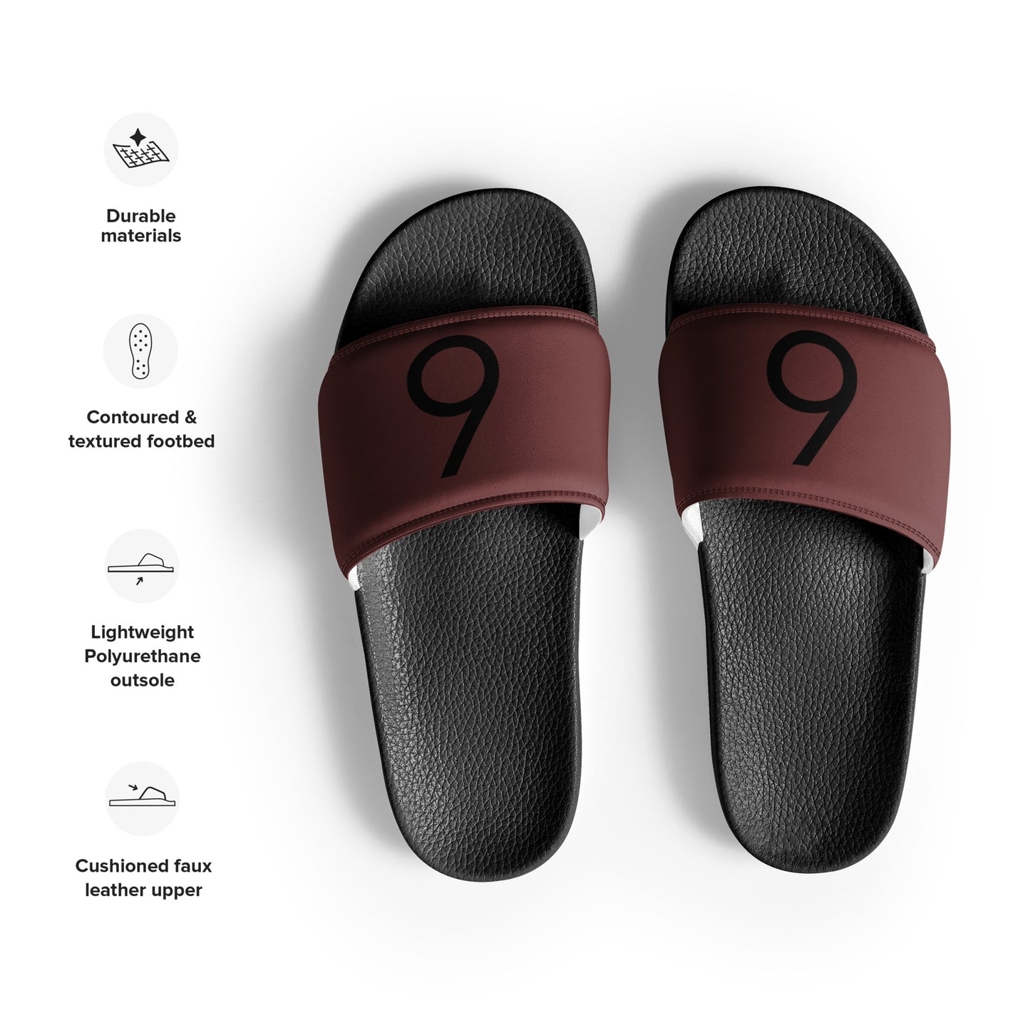 “Earth Red 66” Men’s slides