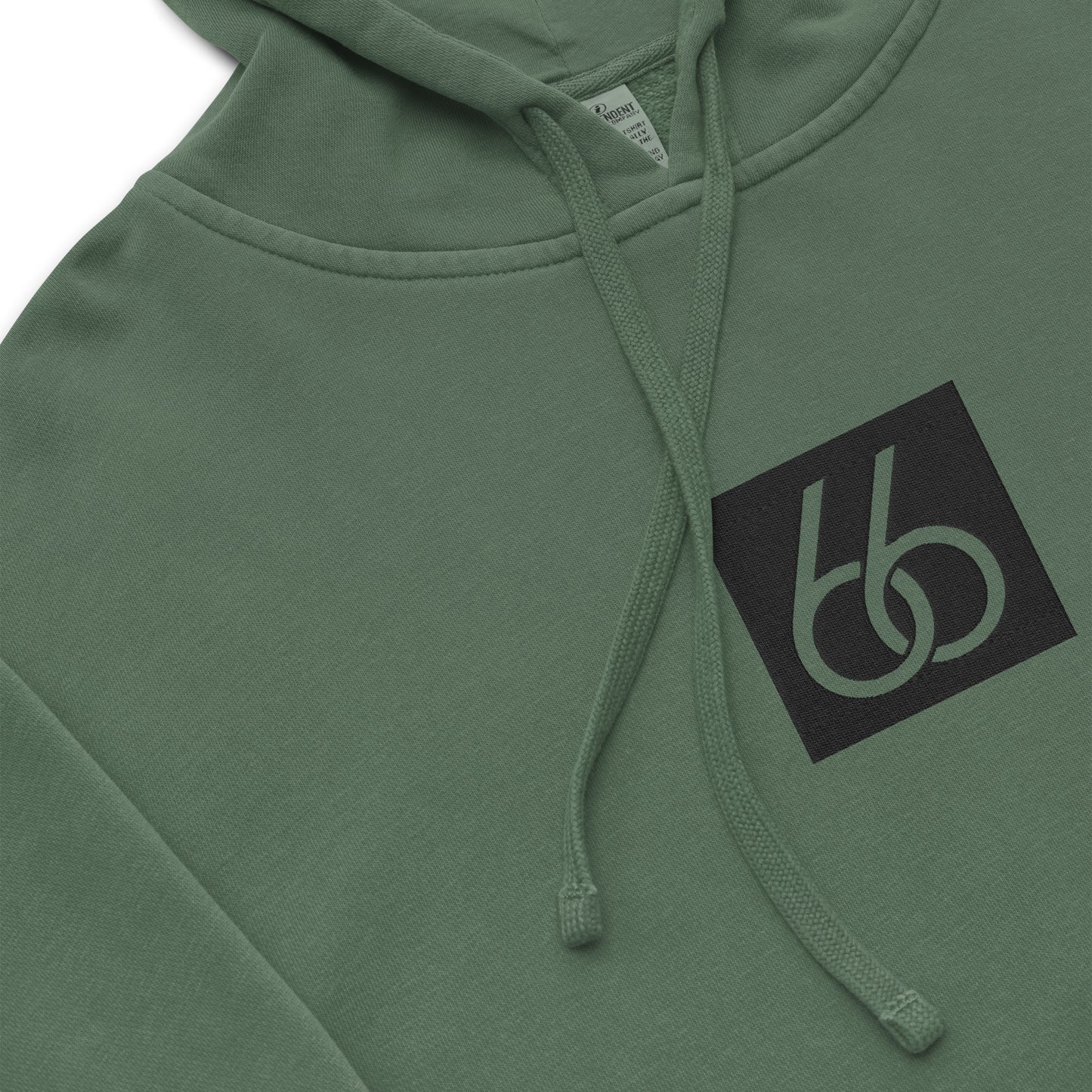 Embroidered “Black 66 Logo” Washed-Out Hoodie Sweatshirt (unisex)