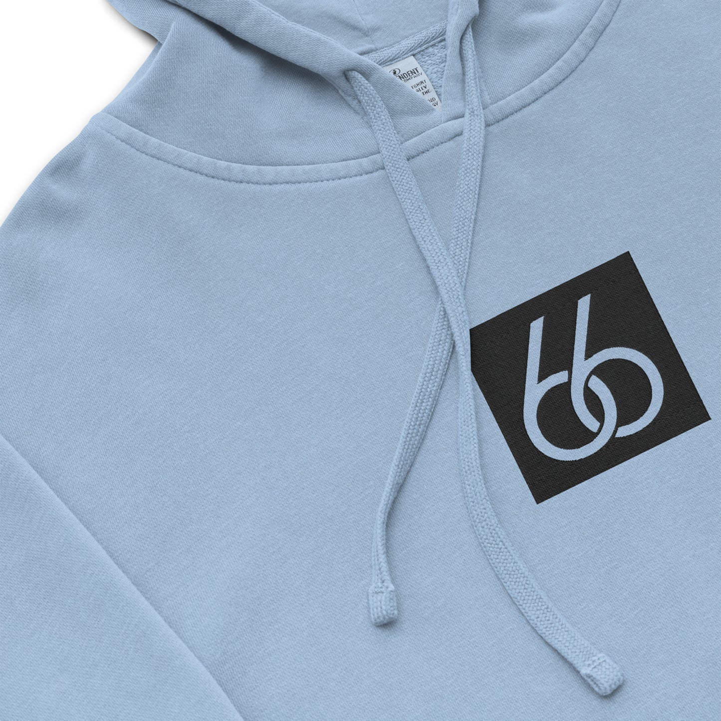 Embroidered “Black 66 Logo” Washed-Out Hoodie Sweatshirt (unisex)