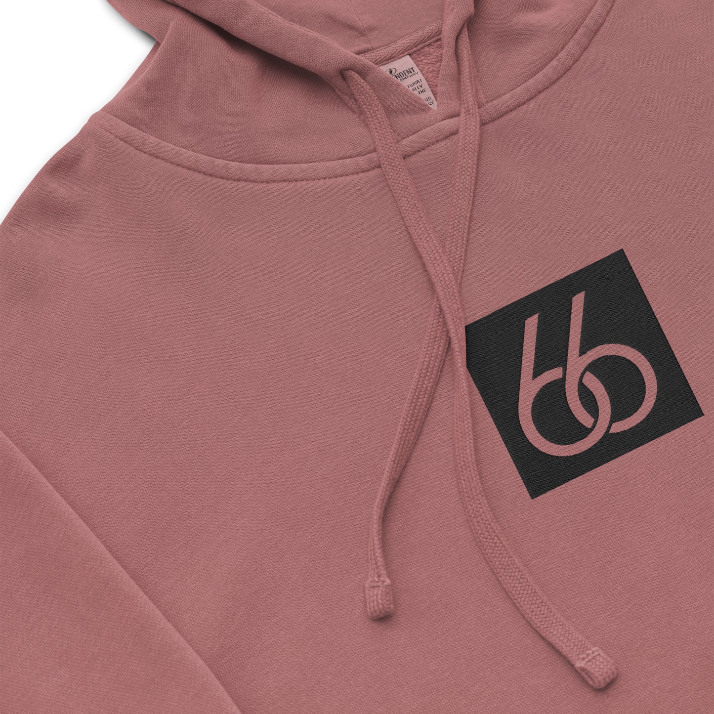 Embroidered “Black 66 Logo” Washed-Out Hoodie Sweatshirt (unisex)