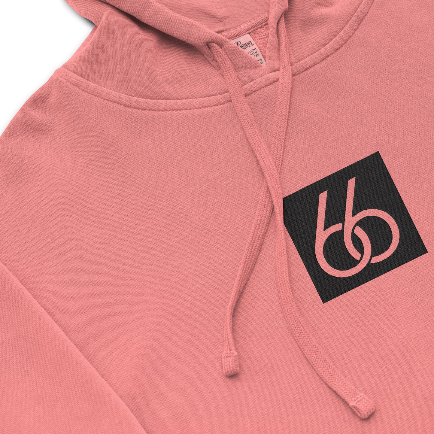 Embroidered “Black 66 Logo” Washed-Out Hoodie Sweatshirt (unisex)