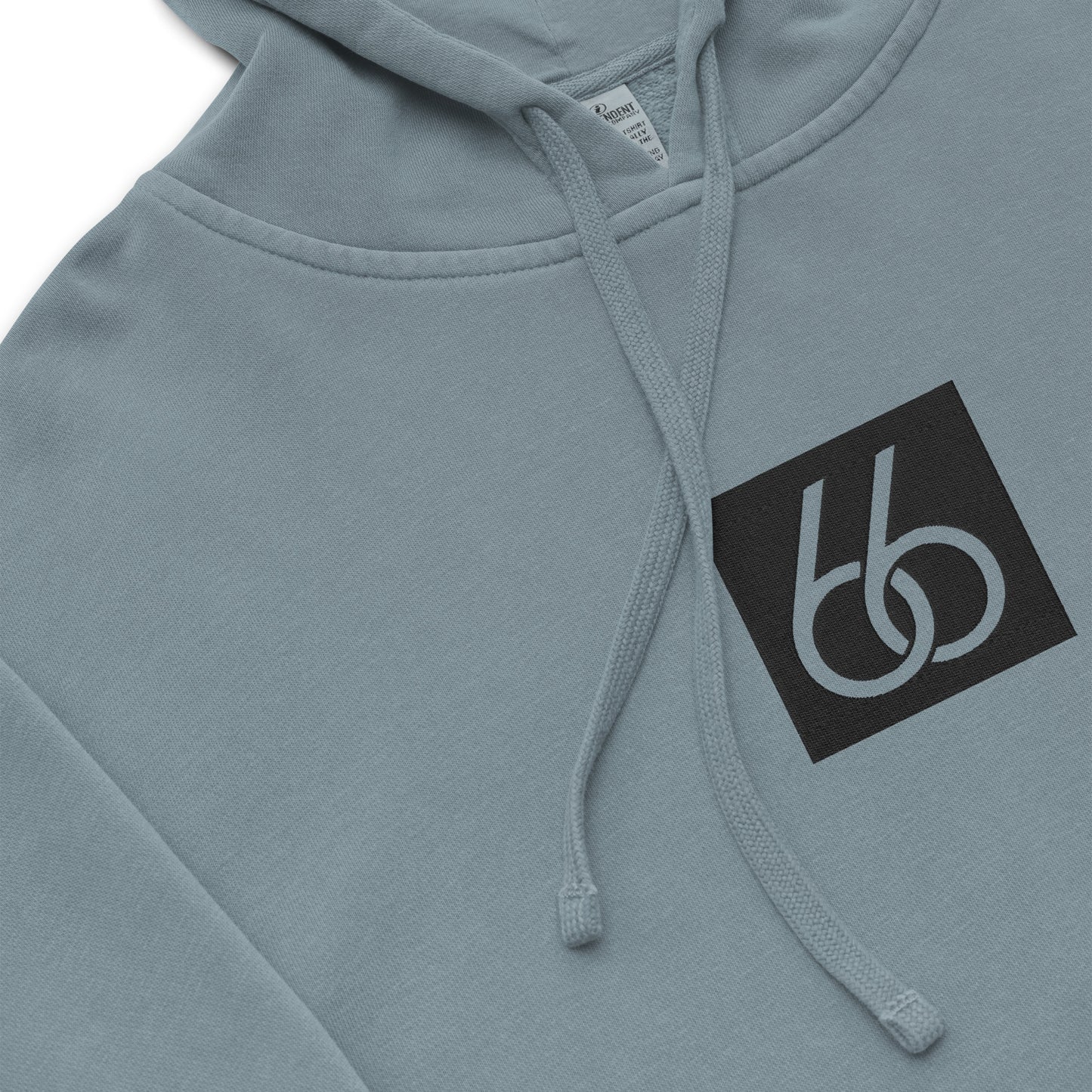 Embroidered “Black 66 Logo” Washed-Out Hoodie Sweatshirt (unisex)