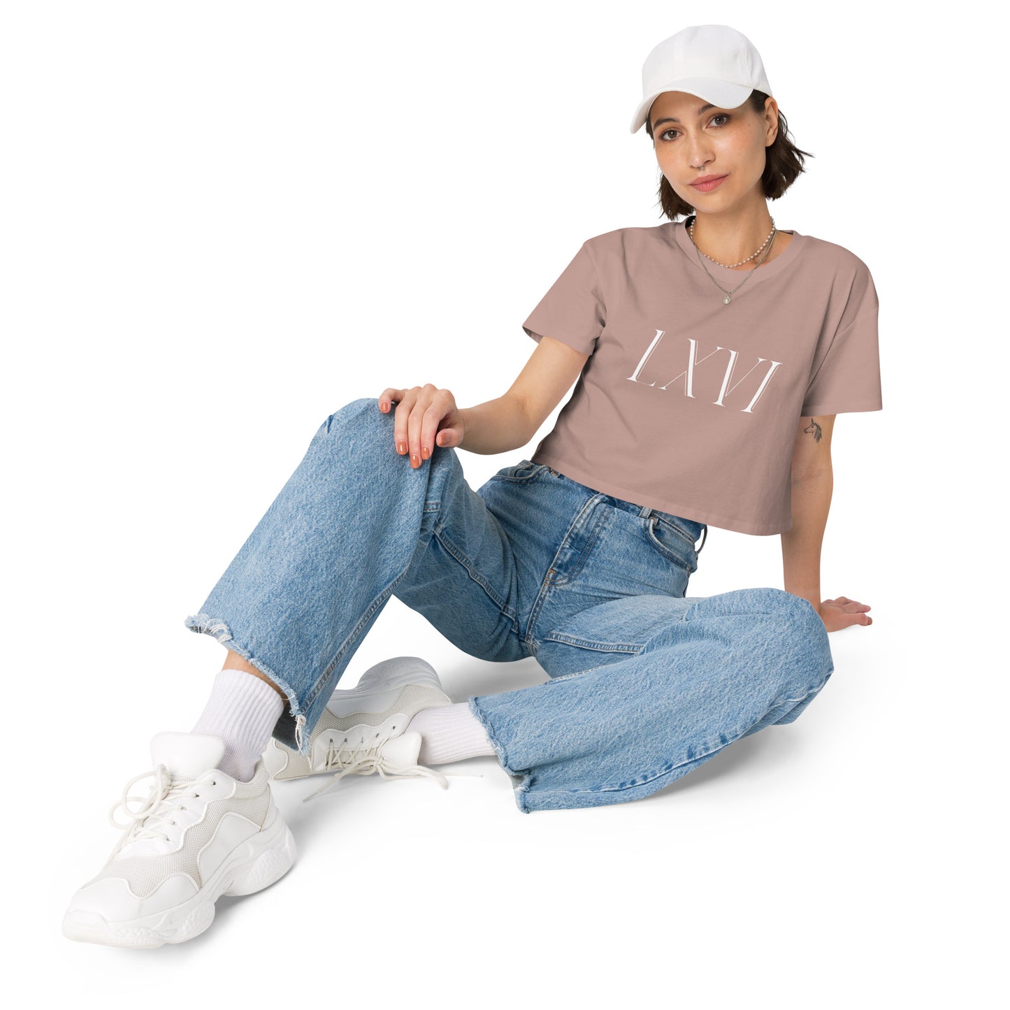 Women’s L X V I Crop-Top T-Shirt