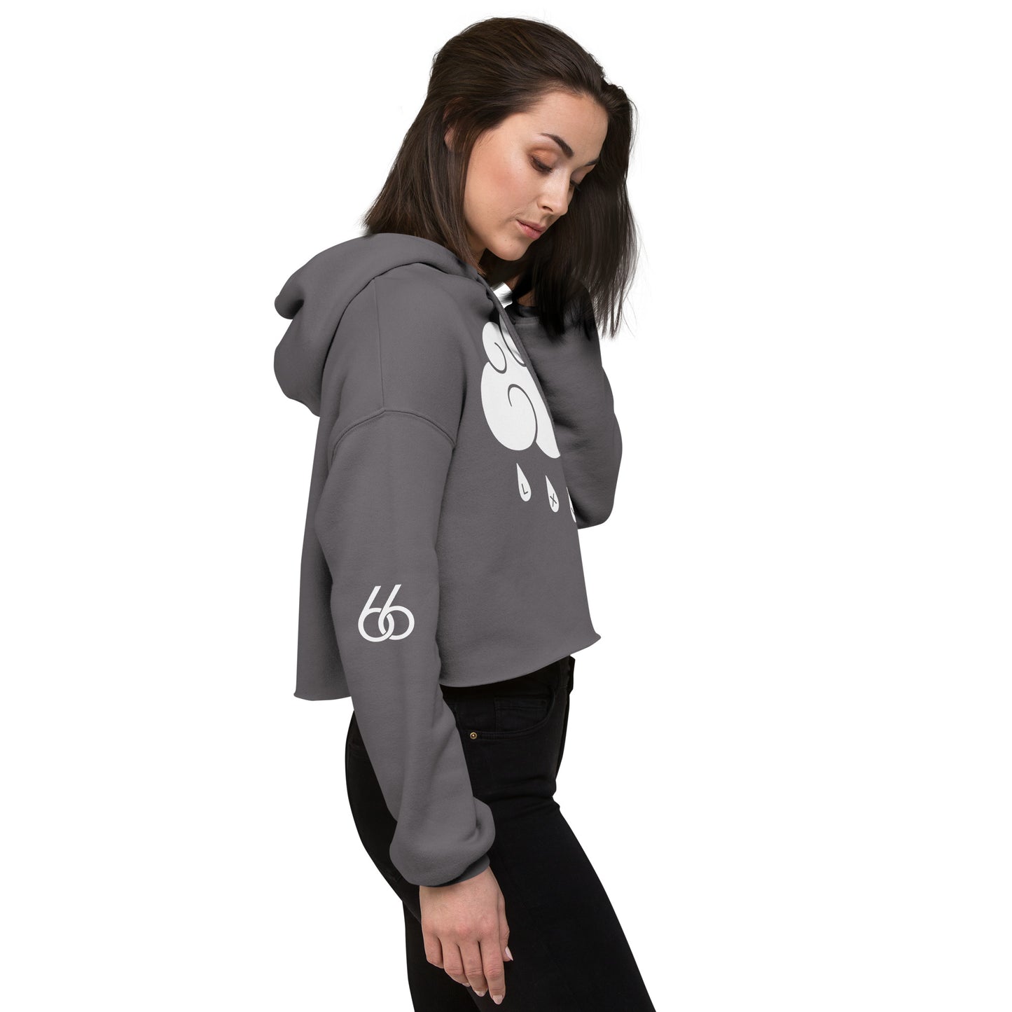 Women’s L X V I Crop Hoodie Sweatshirt